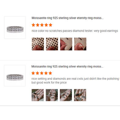 Moissanite Ring Band