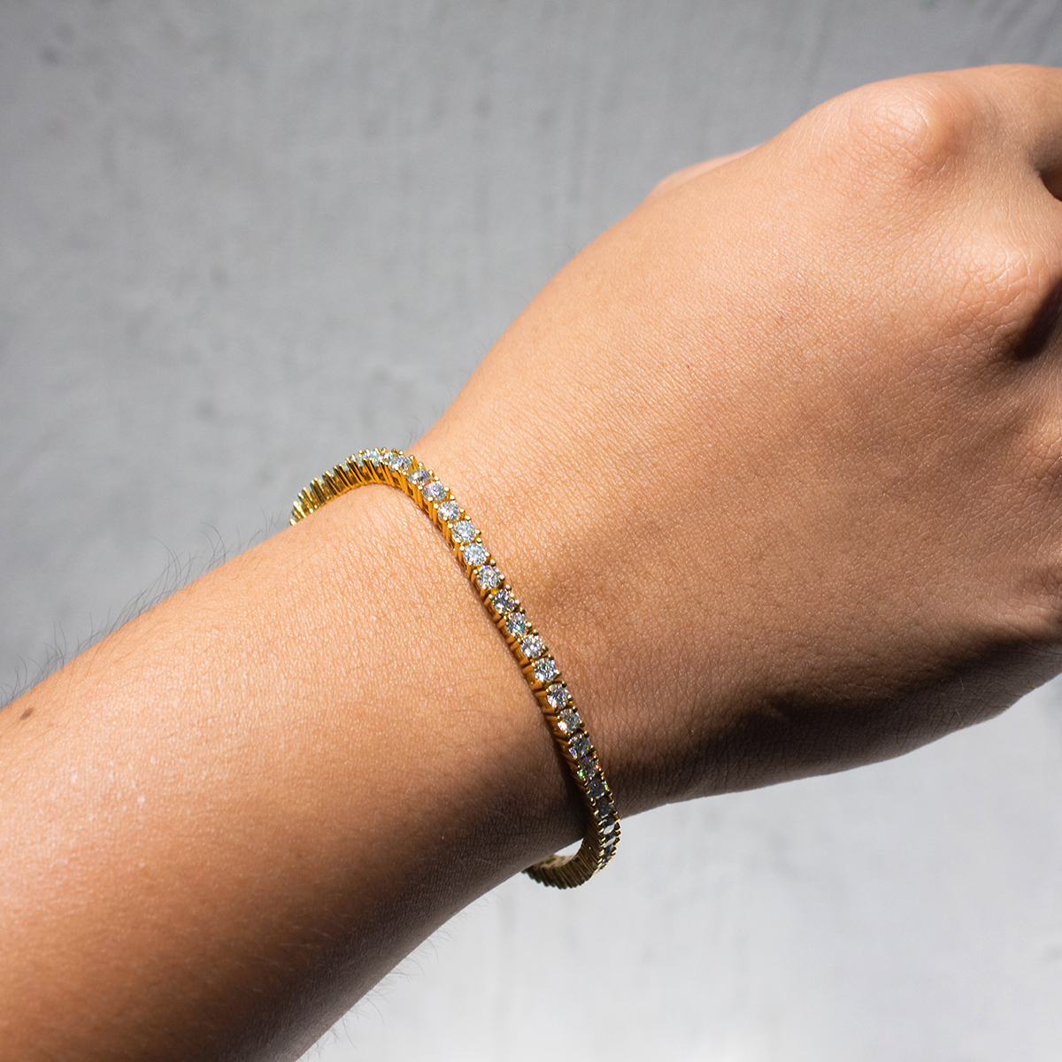 3mm Moissanite Tennis Bracelet