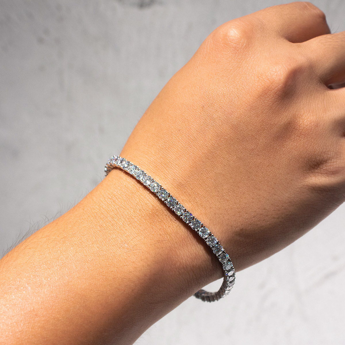 4mm Moissanite Tennis Bracelet