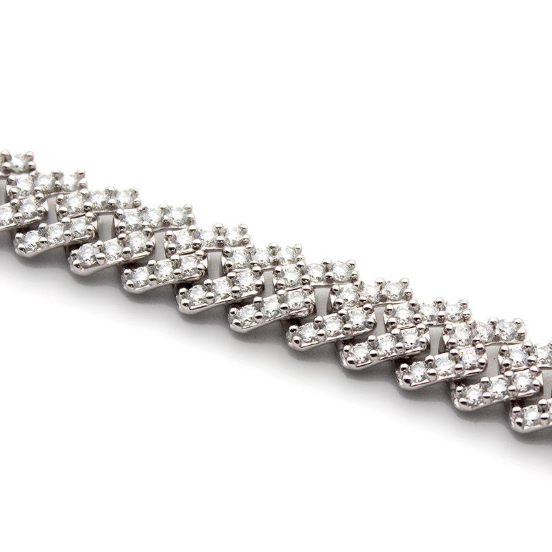 10mm Moissanite Cuban Bracelet