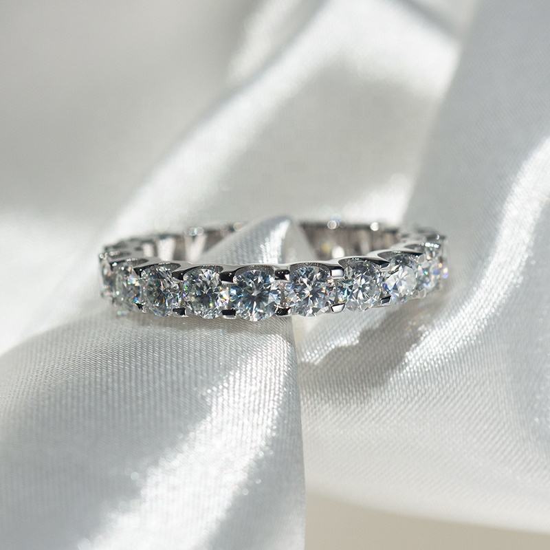 3.5mm Moissanite Eternity Band Ring