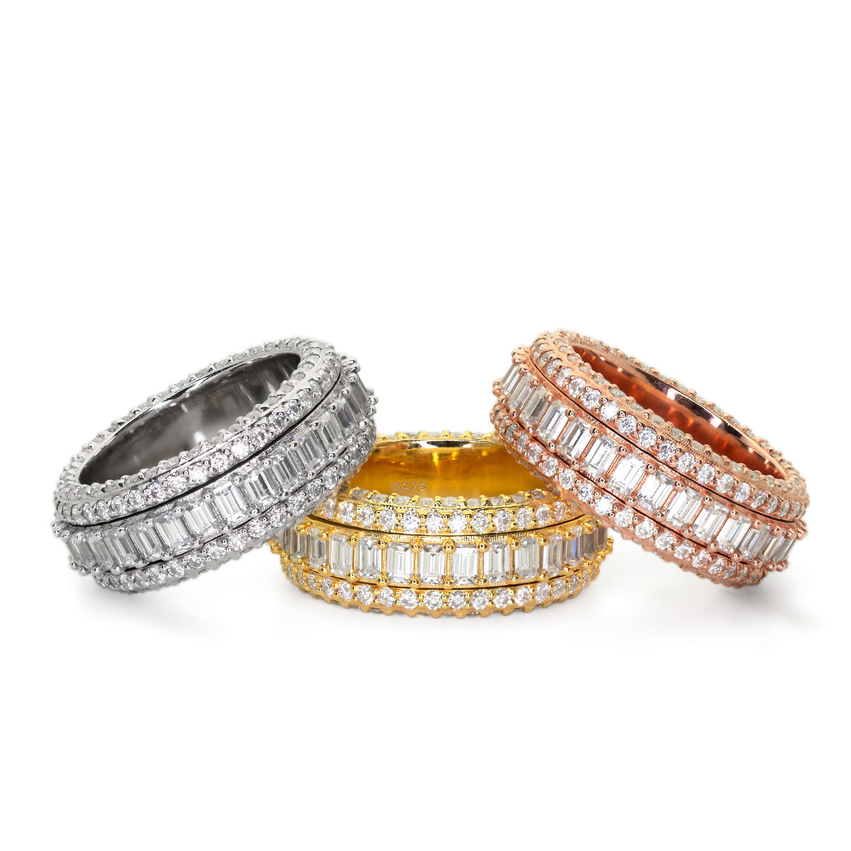 Moissanite Hip Hop Men Ring