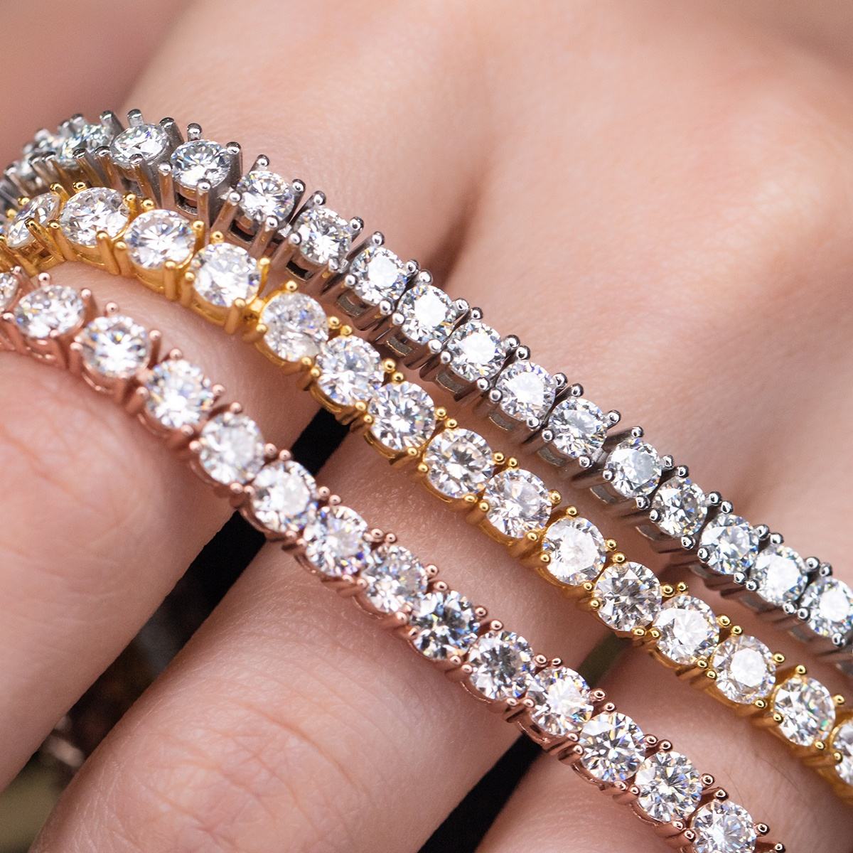 3mm Moissanite Tennis Chain Necklace