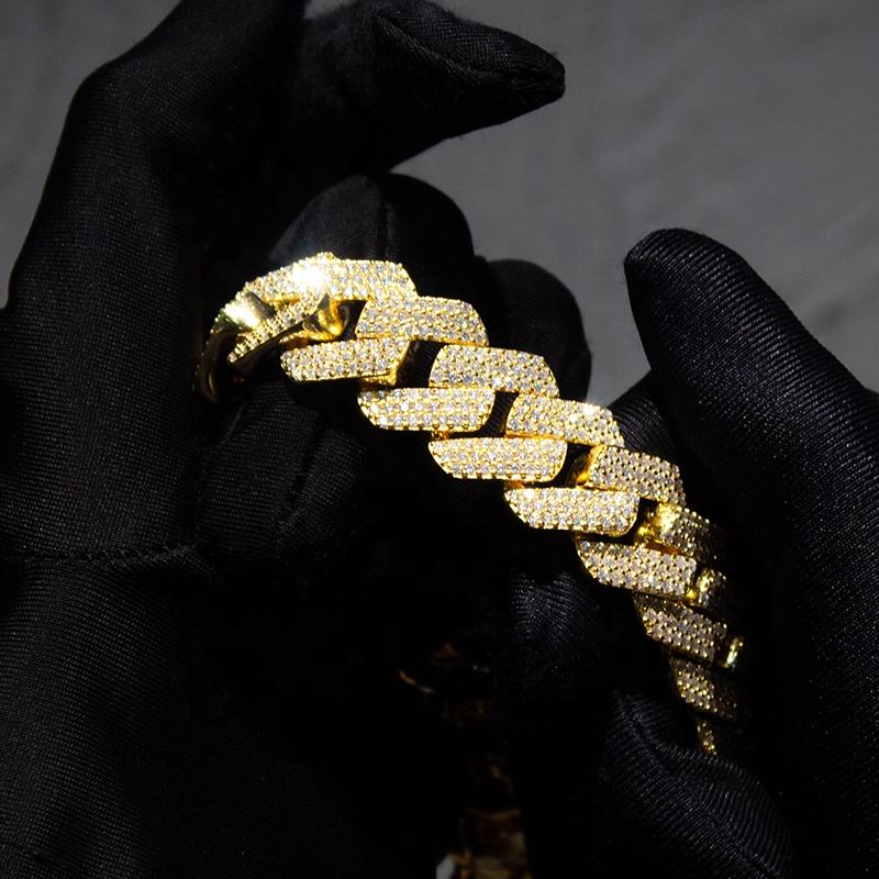 18mm 3Rows Cuban Chain Necklace