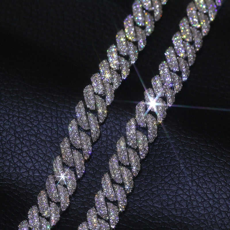 10MM Two Rows Cuban Chain