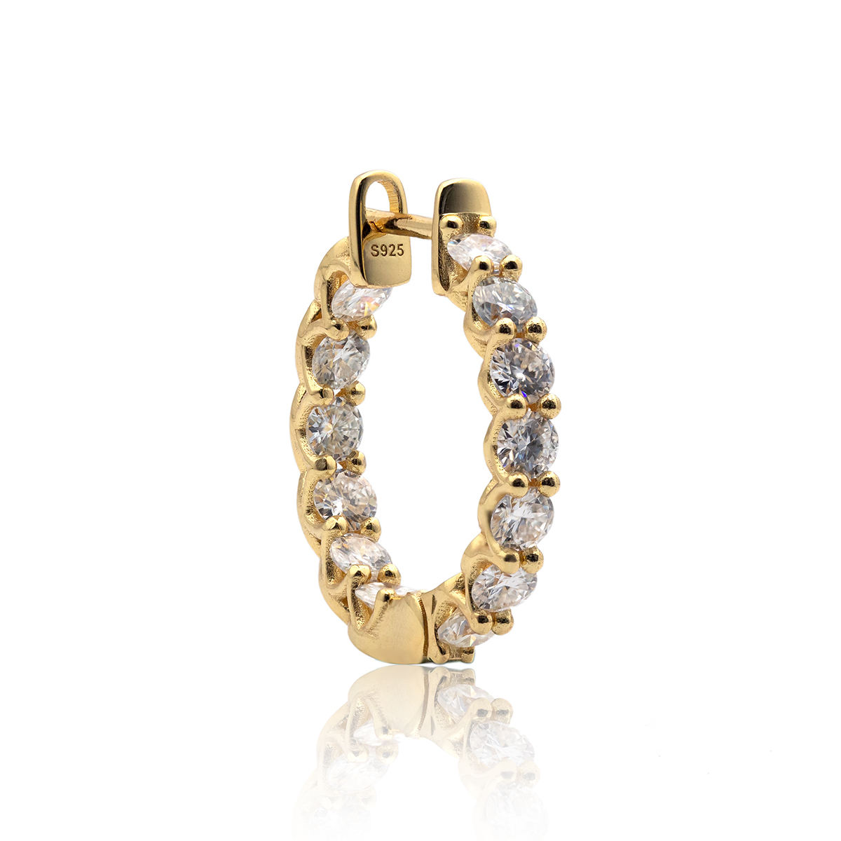 3mm Inside-Outside Hoop Earrings