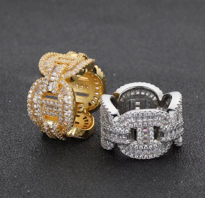 Custom Moissanite Iced Out Men Rings