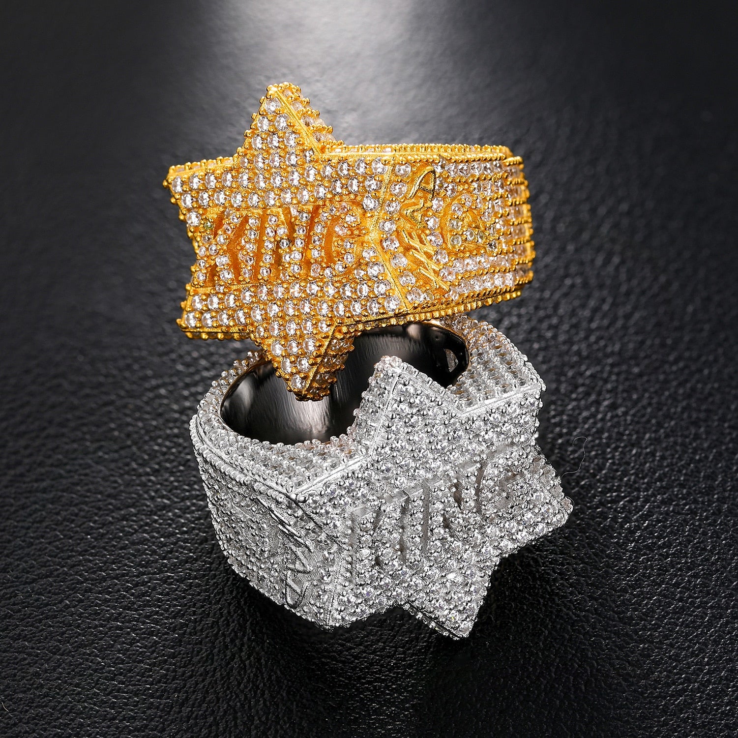 Customized Star Moissanite Rings