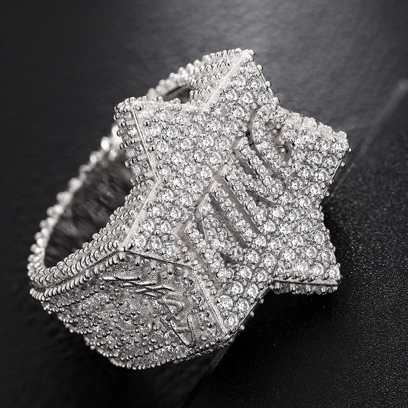 Customized Star Moissanite Rings