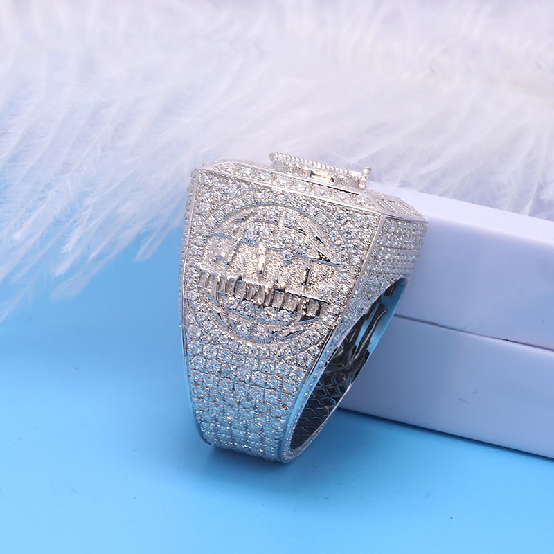 Iced Out Moissanite Championship Rings