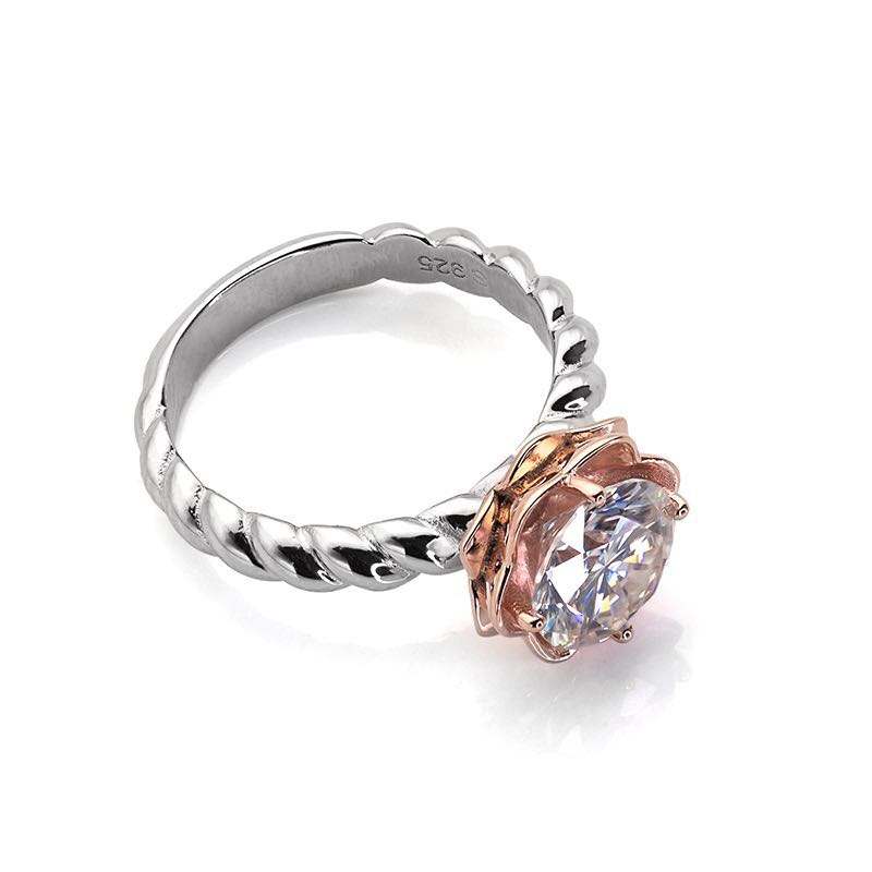 Moissanite Diamond Ring Engagement