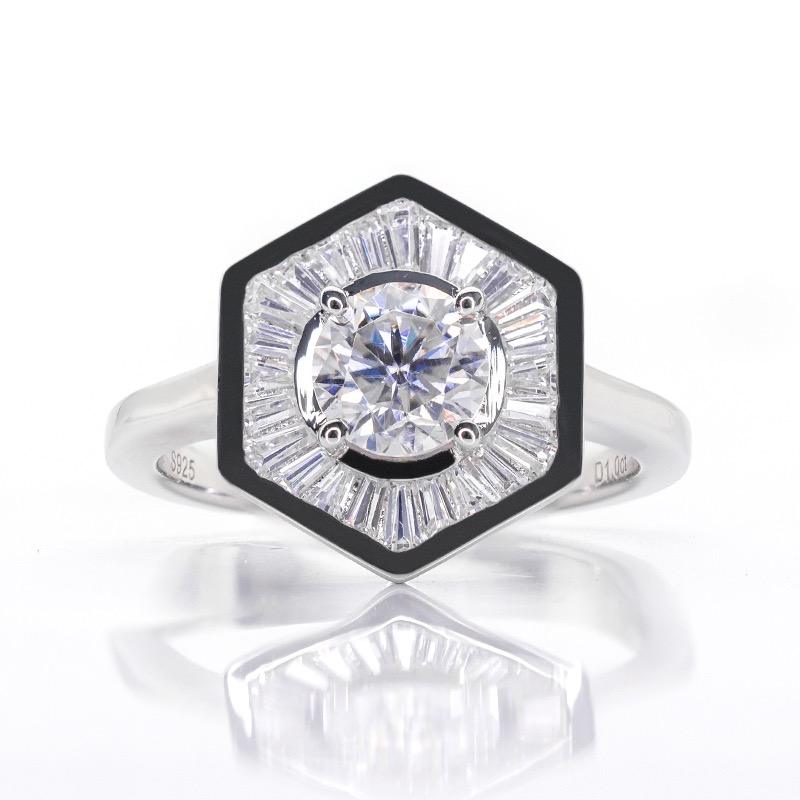 Engagement Moissanite Diamond Rings for Women