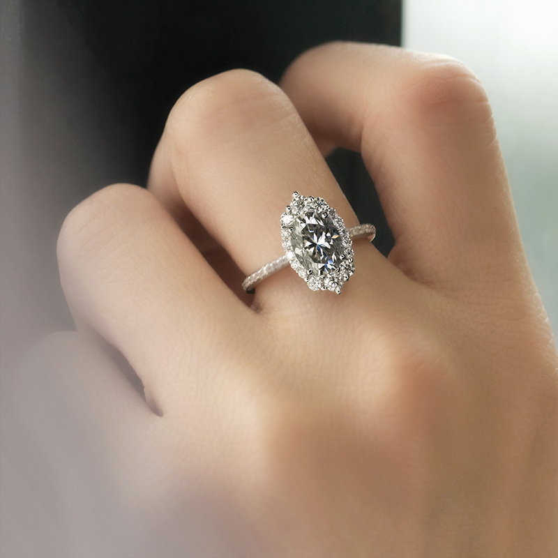Vintage Moissanite Diamond Rings