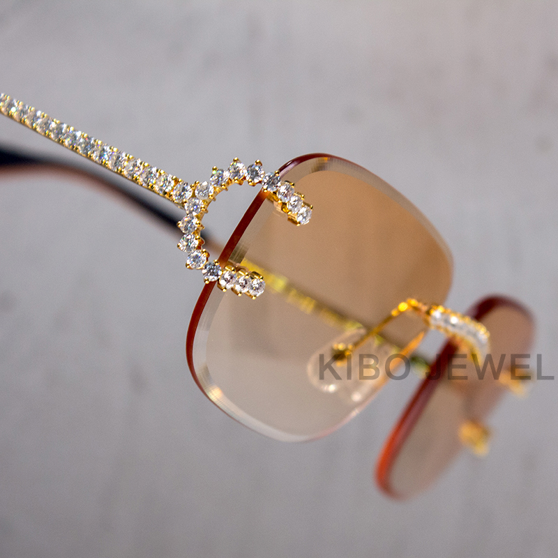 Custom 4MM Moissanite Sunglasses