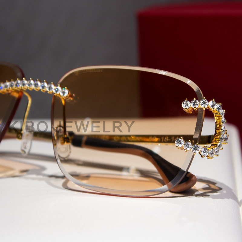 Custom 4MM Moissanite Sunglasses