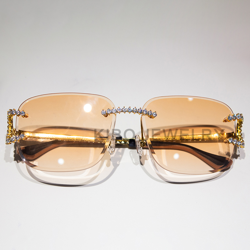 Custom 4MM Moissanite Sunglasses