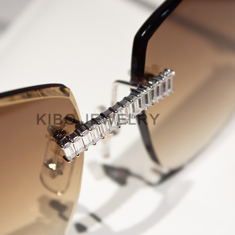 Custom Baguette Moissanite Sunglasses