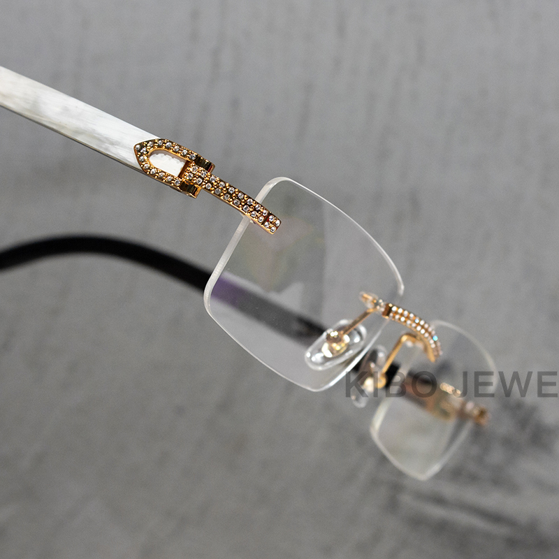 Custom Rimless Moissanite Sunglasses