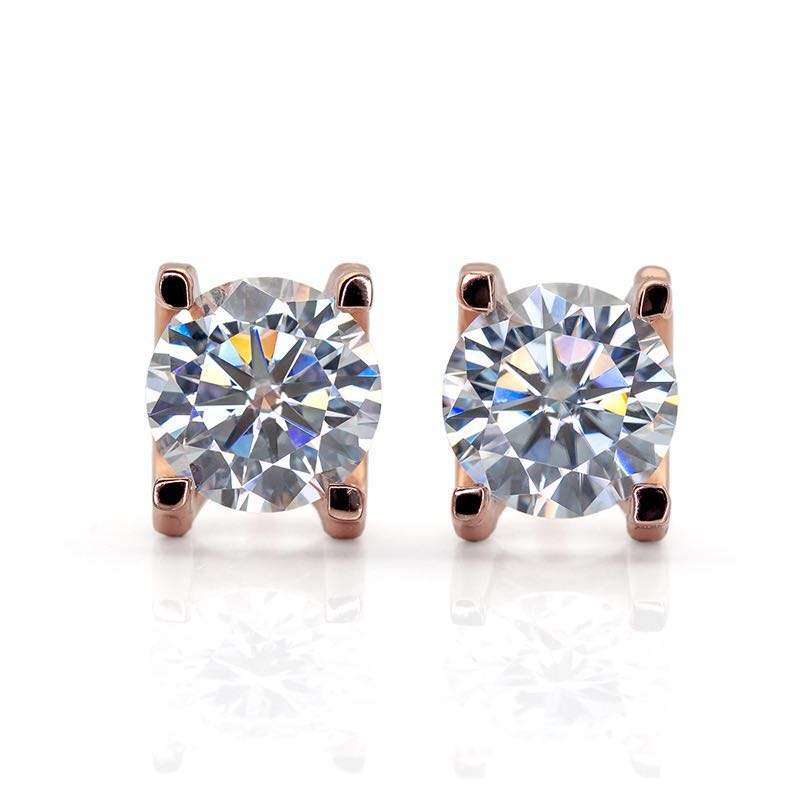 Fashion Moissanite Stud Earrings For Women