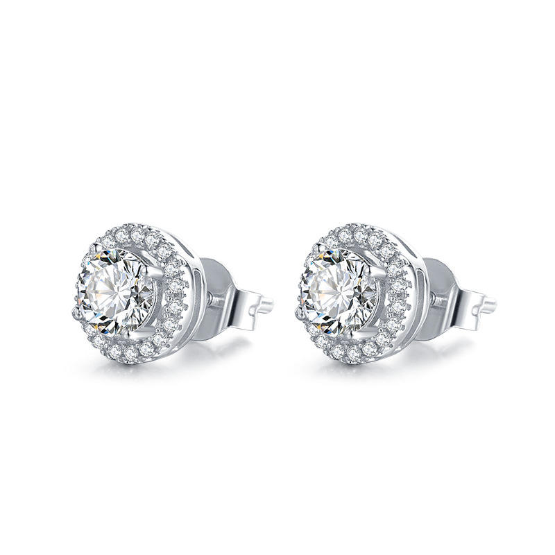 Moissanite Stud Earrings For Women