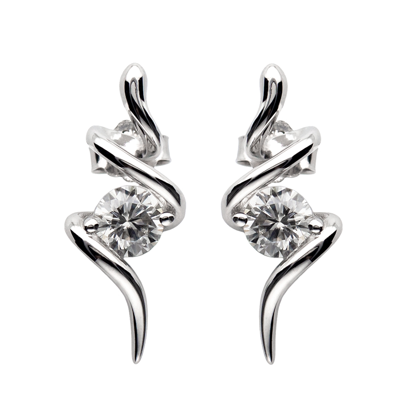 Moissanite Diamond Earrings Women