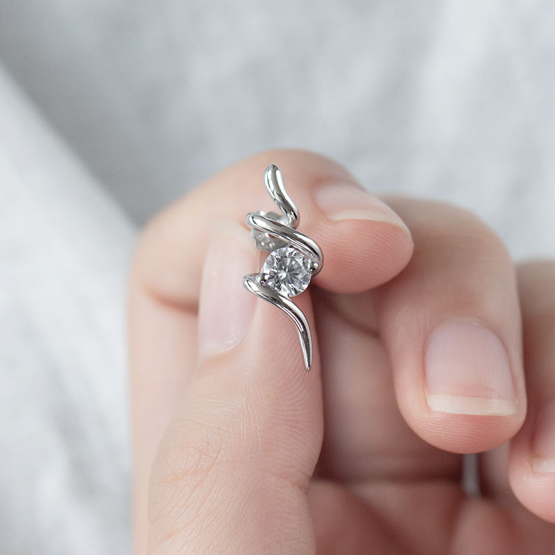 Moissanite Diamond Earrings Women