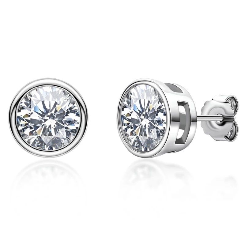 Moissanite Diamond Stud Earrings