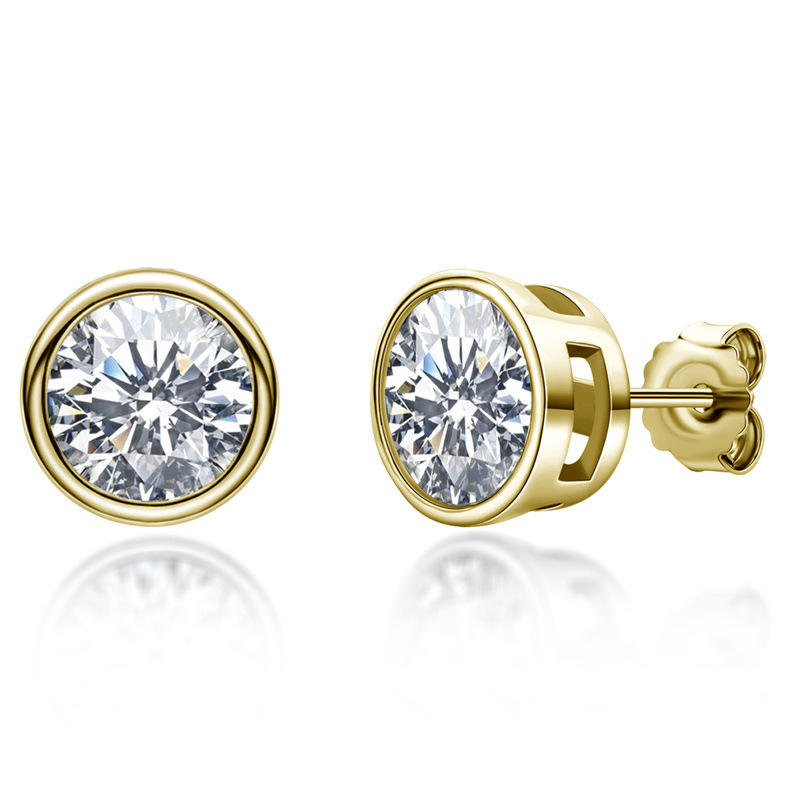 Moissanite Diamond Stud Earrings