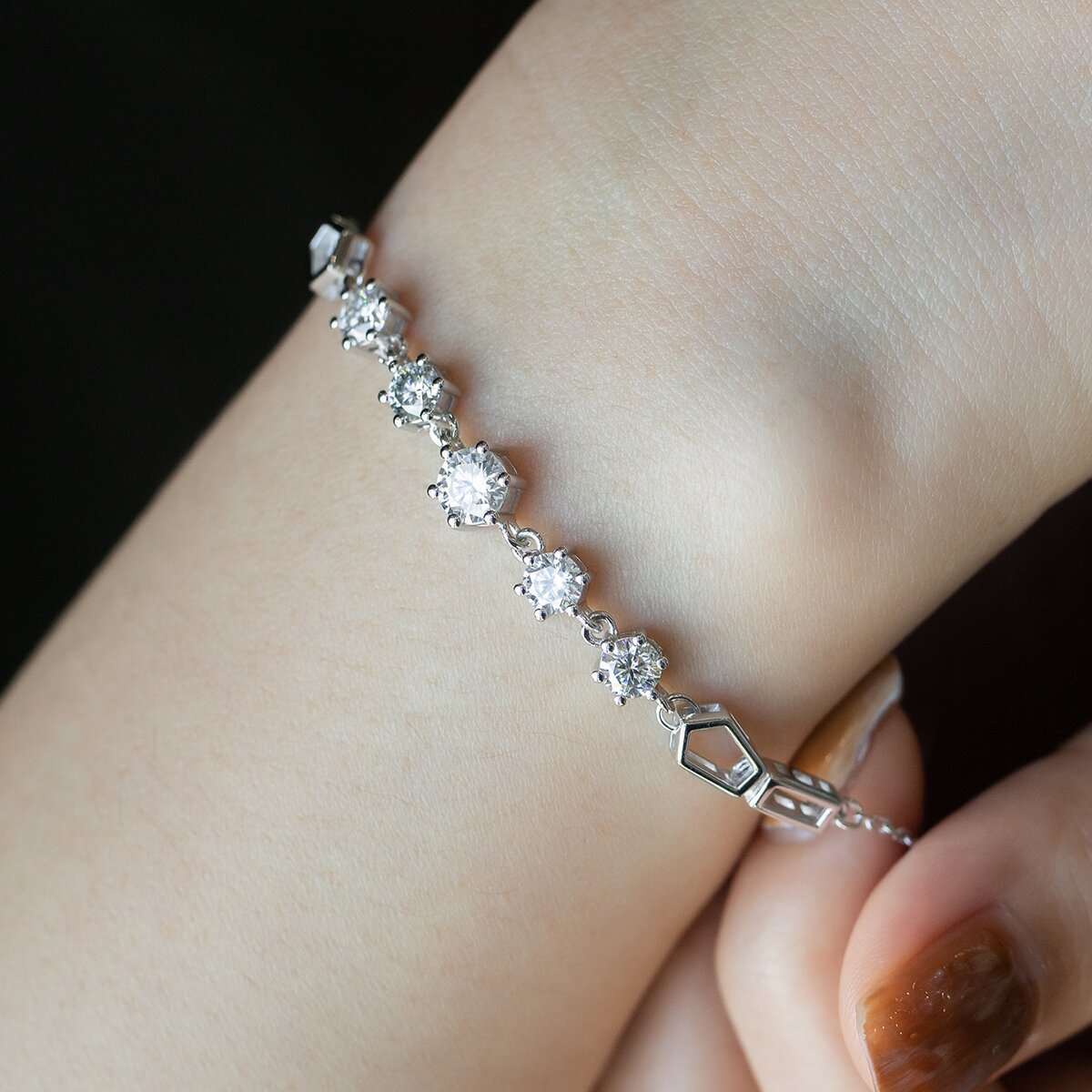 Fashion Moissanite Diamond Women Bracelet