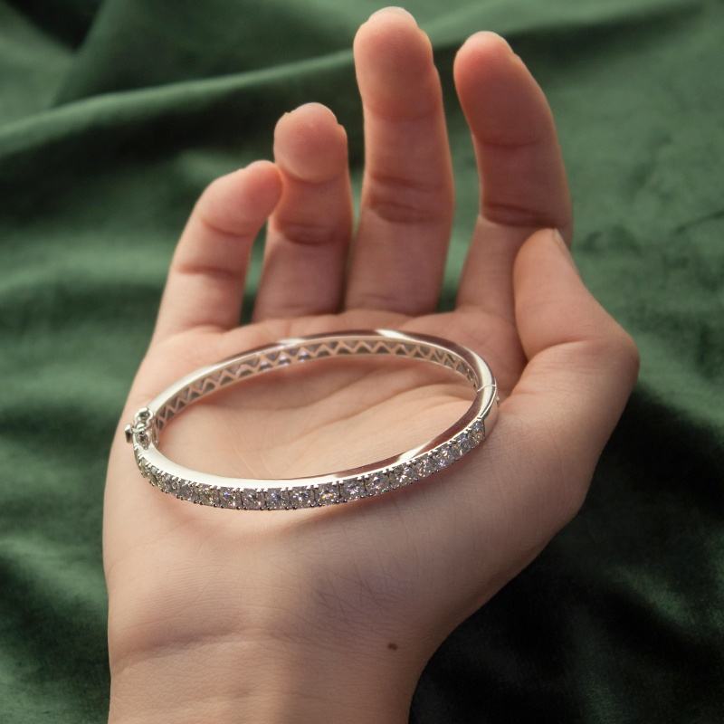 4mm Bling Diamond Bracelet Bangle
