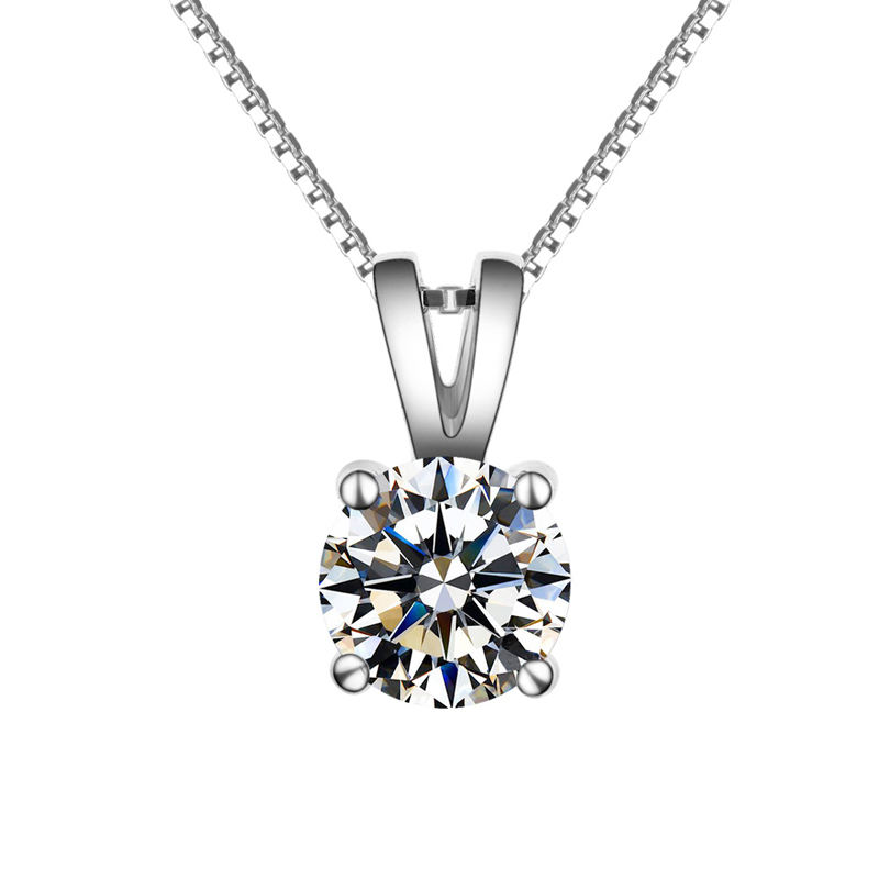 Moissanite Diamond Pendant Necklace