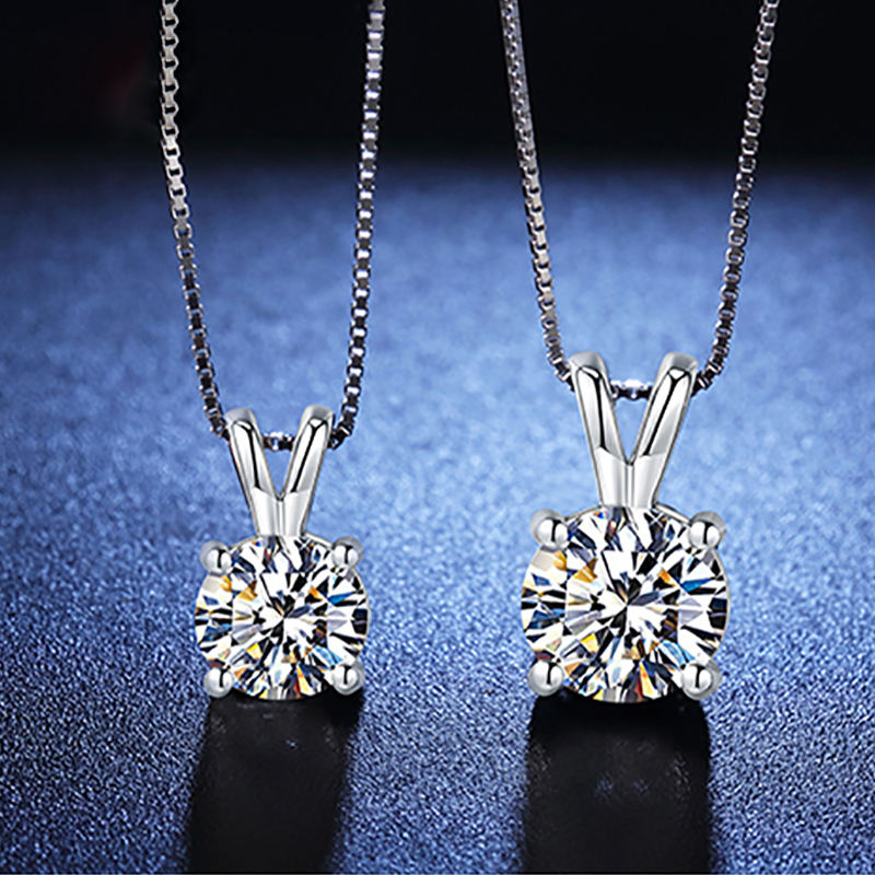 Moissanite Diamond Pendant Necklace