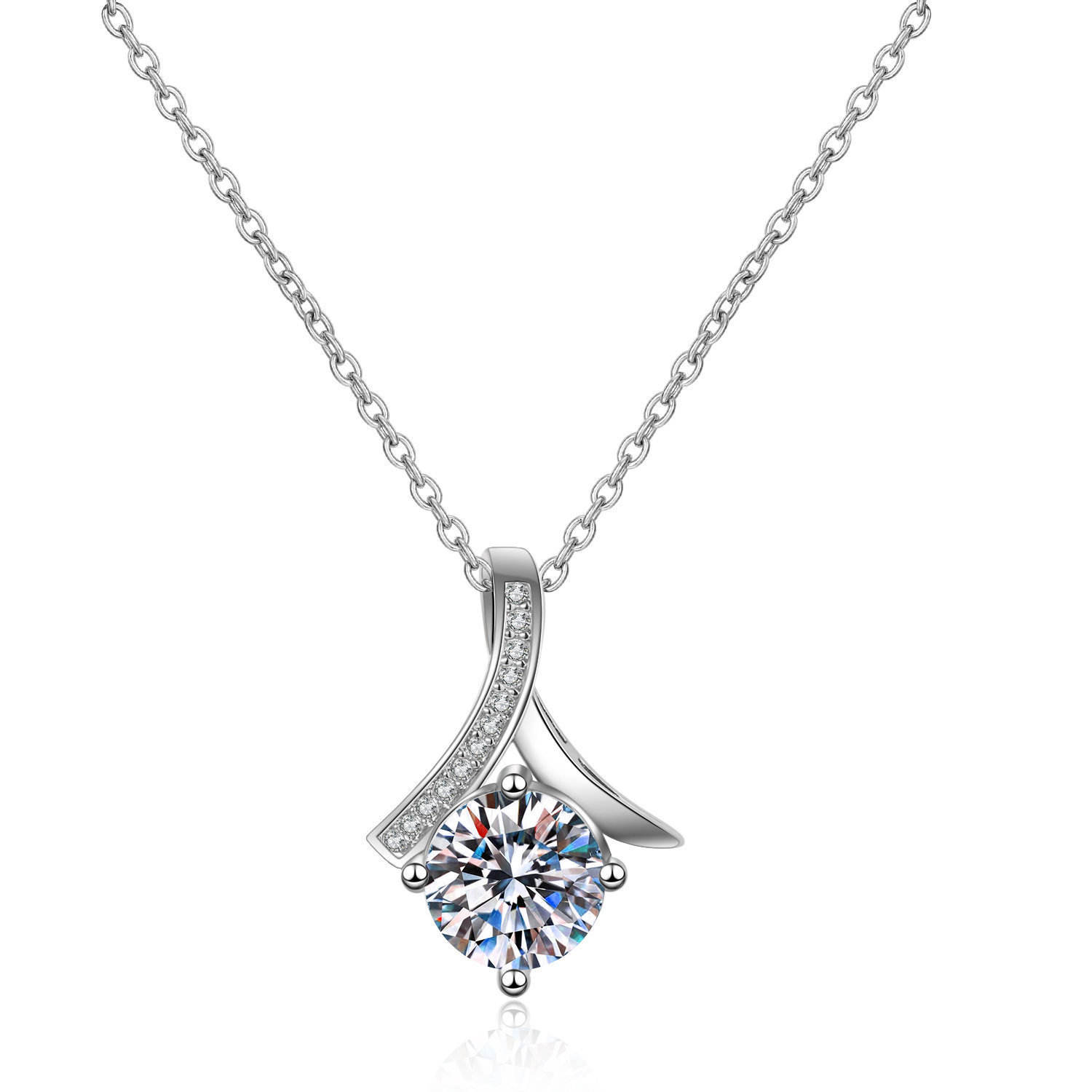 Women Jewelry Moissanite Necklace