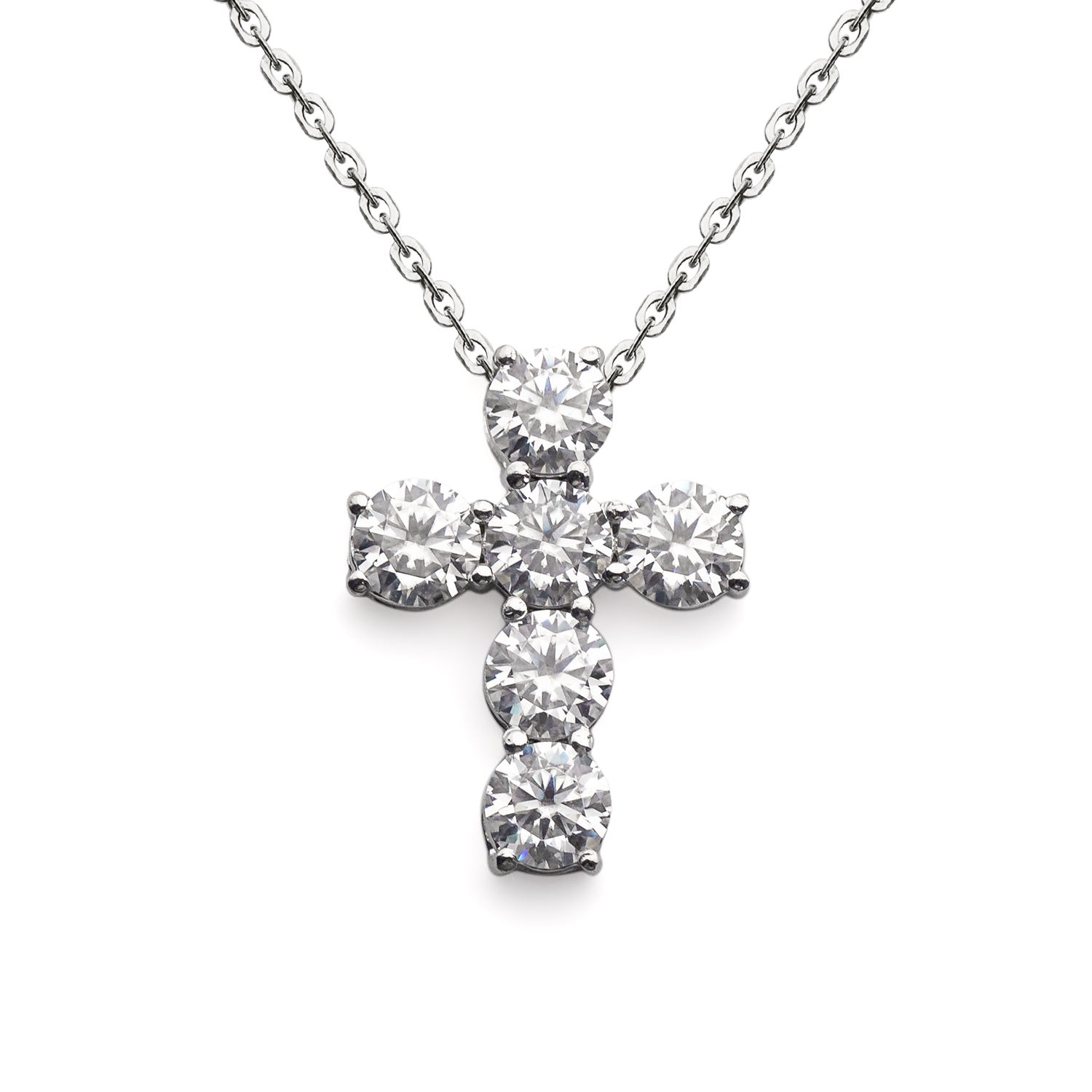 Moissanite Cross Pendants For Necklace