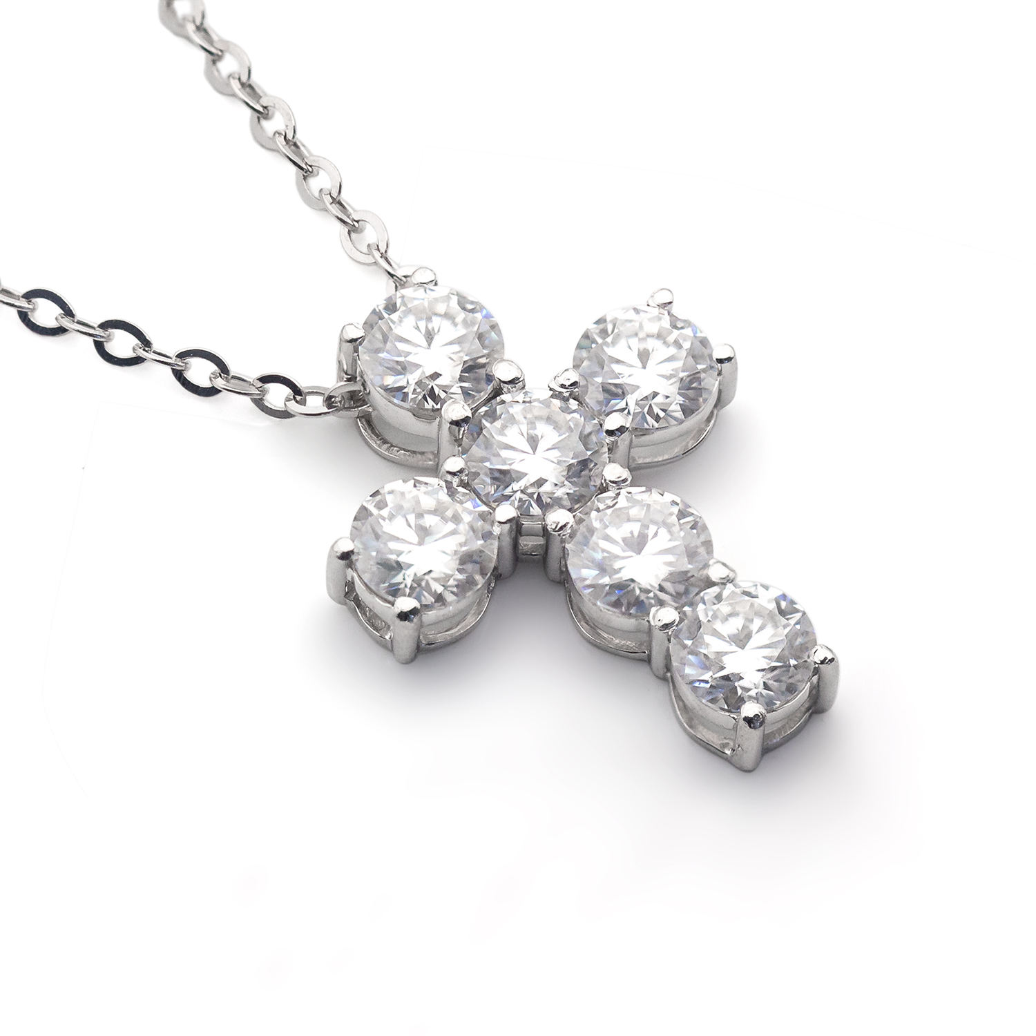 Moissanite Cross Pendants For Necklace