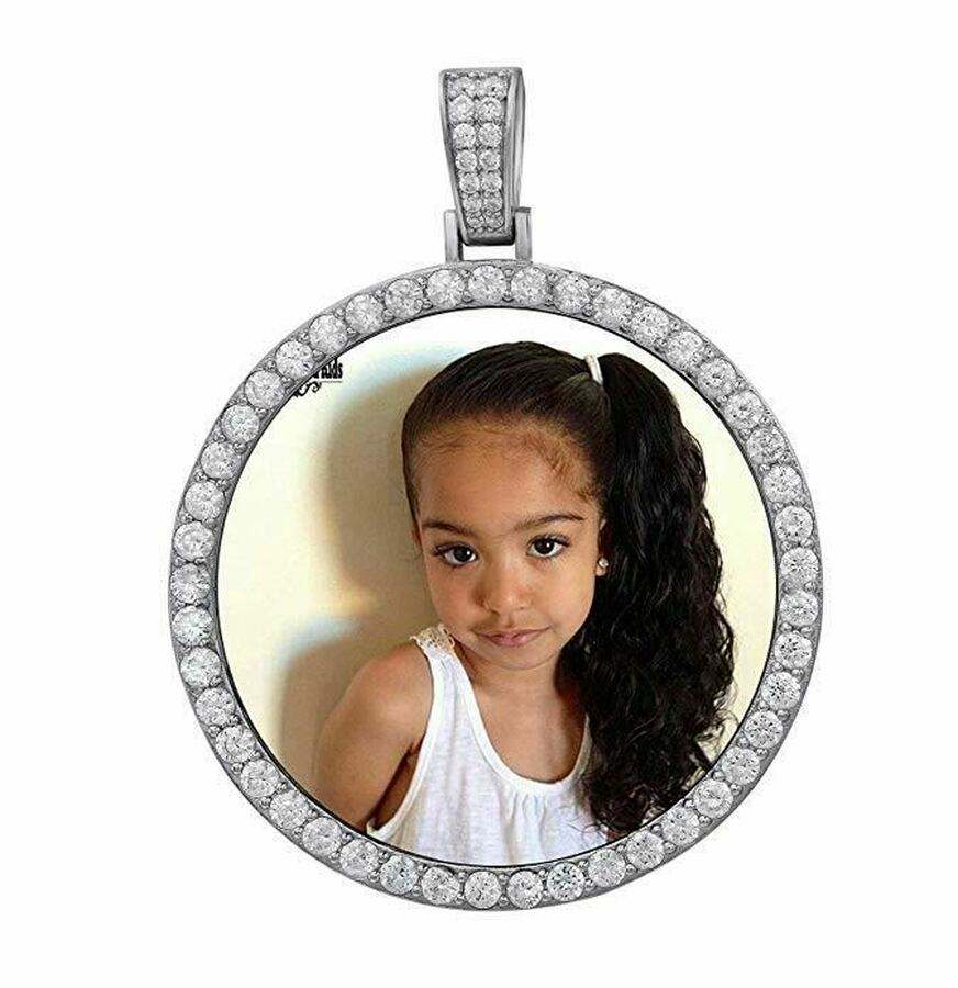 Custom Hip Hop Photo Moissanite Diamond Necklace Pendant