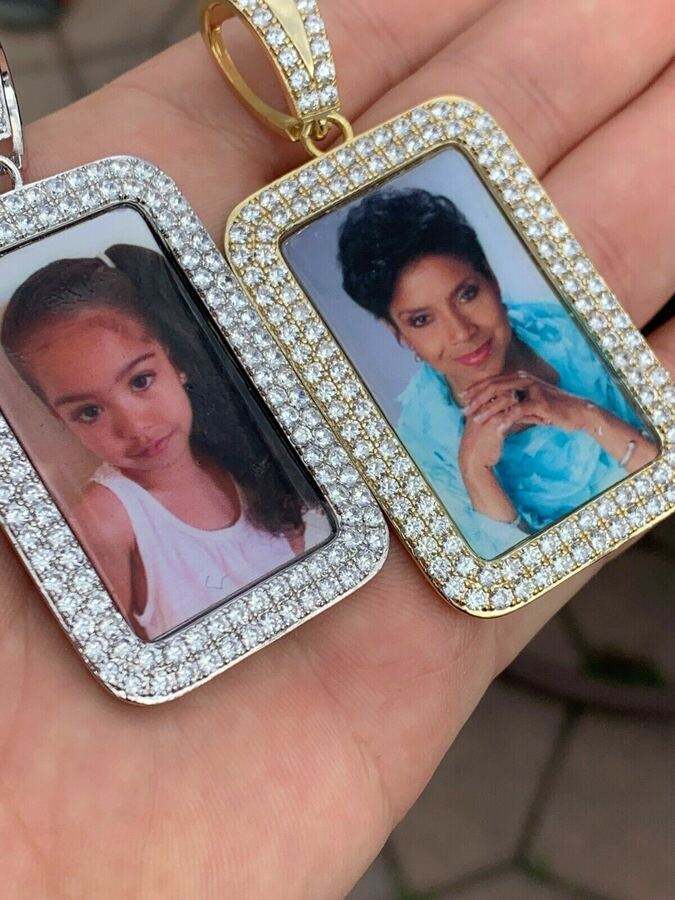 Custom Hip Hop Photo Moissanite Diamond Necklace Pendant