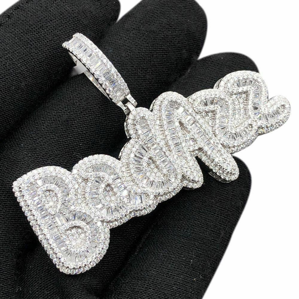Hip Hop Jewelry Rapper Letter Moissanite Pendant